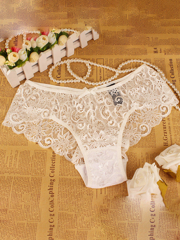 Panties- Floral Lace Underwear - Panty Briefs for Women- - Pekosa Women Clothing