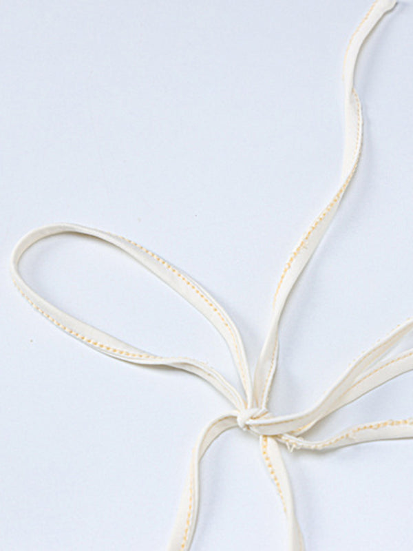 Party Dresses- Sequined Backless Cowl Halter Glitter Slit Mini Dress- - Pekosa Women Clothing