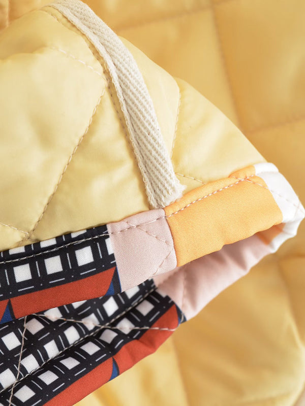 Quilted Jackets- Cozy Padded Winter High Neck Quilted Jacket- - Pekosa Women Clothing