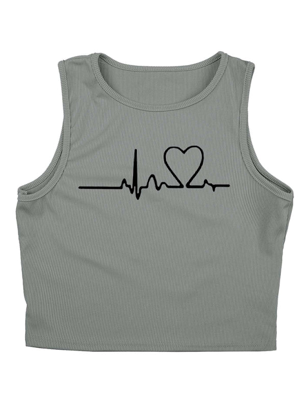 Sport Outfit- 3-Pcs Sport Outfit Sweatpants & Cozy Sweatshirt & Crop Tank Top- - Pekosa Women Clothing