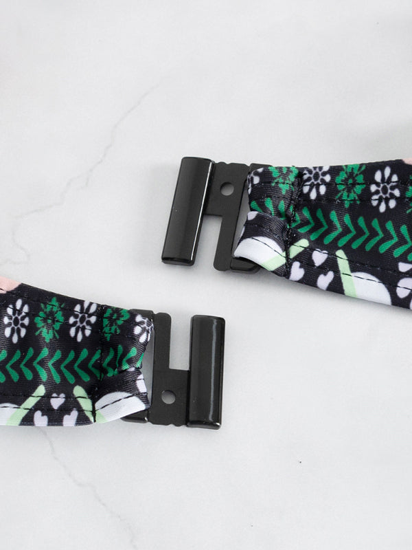 Swimwear- Geo Print Wrap Triangle Bra & Bottoms | 2-Piece Bikini for Beach Adventures- - Pekosa Women Clothing