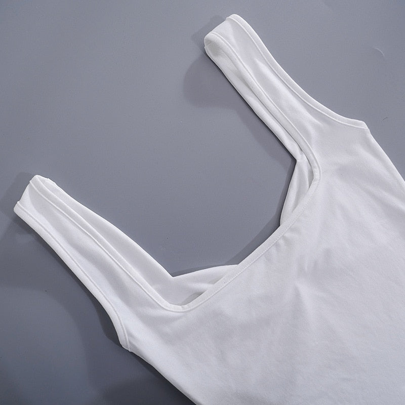 Tank Tops- High Slit Gathered Front Tank Top- - Pekosa Women Clothing