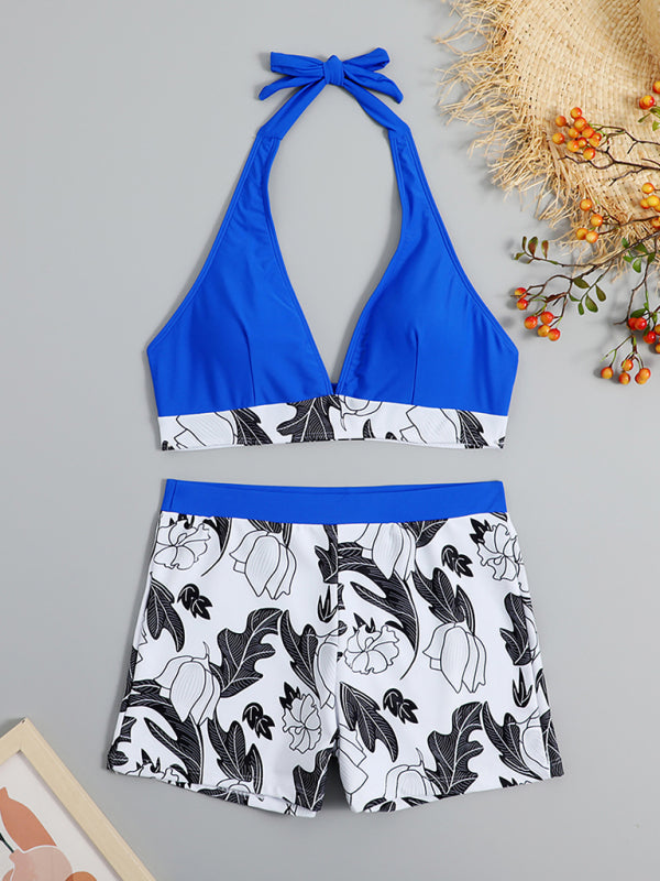 Tankini Set- Tropical Romance: Two Piece Tankini Set for a Dreamy Summer- - Pekosa Women Clothing