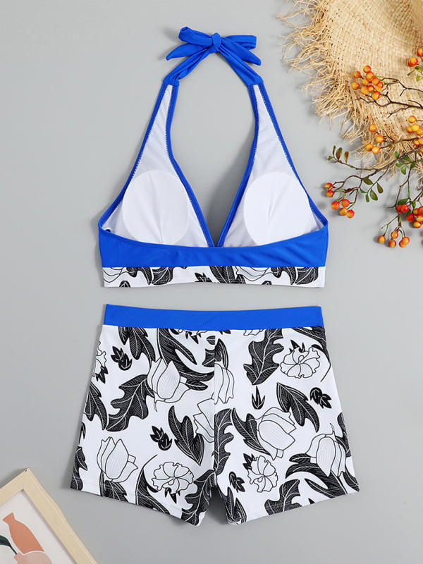 Tankini Set- Tropical Romance: Two Piece Tankini Set for a Dreamy Summer- - Pekosa Women Clothing