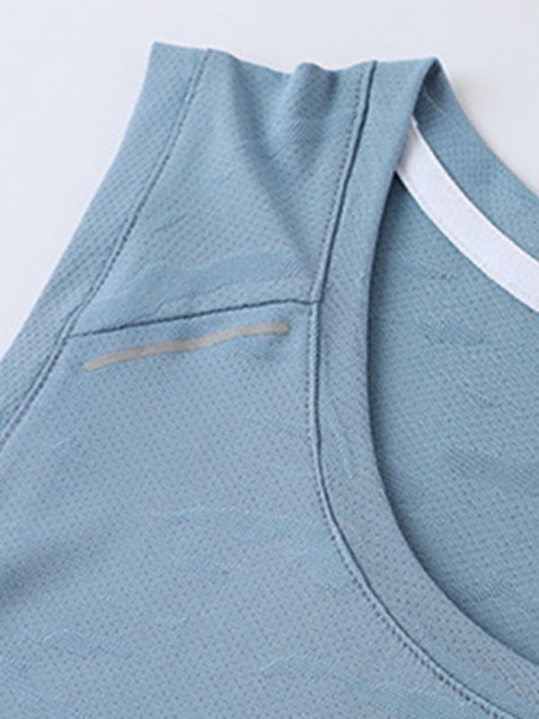 Vests- Men's Quick-Drying Sleeveless Vest Activewear Top- - Pekosa Women Clothing