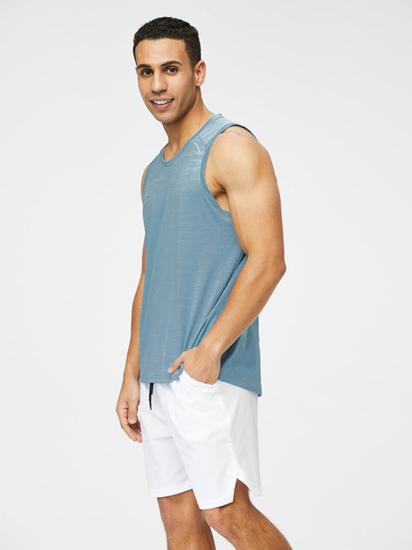Vests- Men's Quick-Drying Sleeveless Vest Activewear Top- - Pekosa Women Clothing