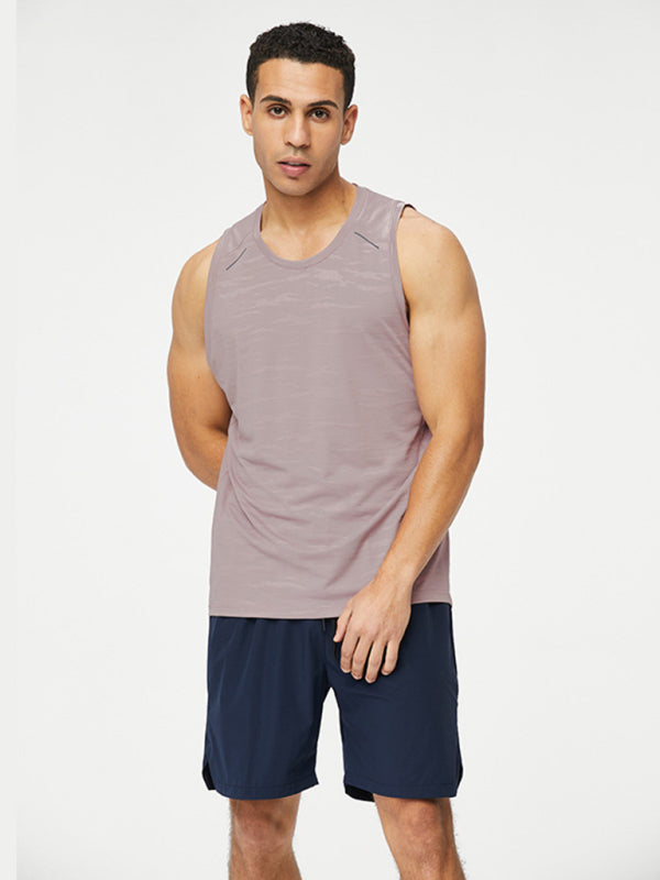 Vests- Men's Quick-Drying Sleeveless Vest Activewear Top- - Pekosa Women Clothing