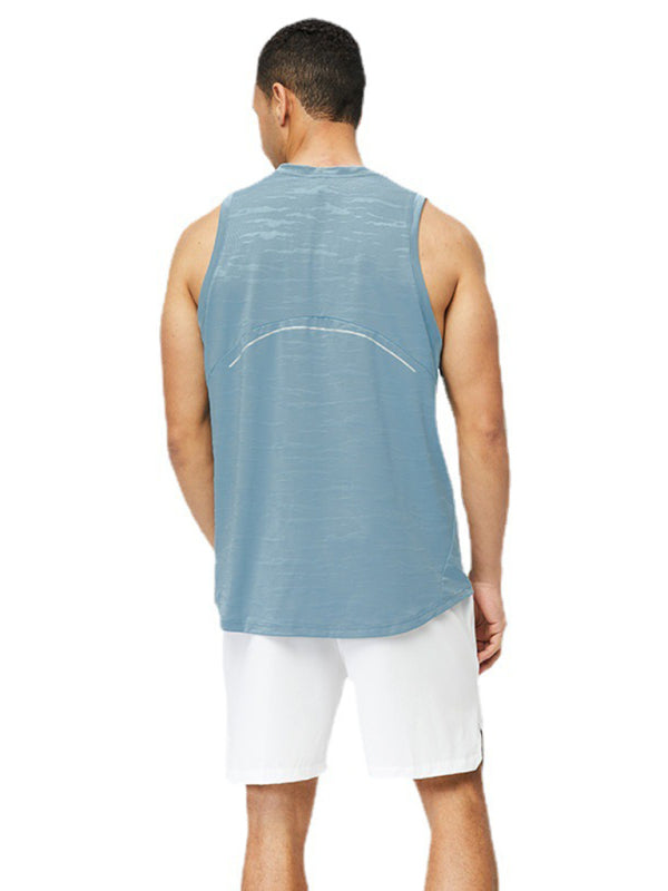 Vests- Men's Quick-Drying Sleeveless Vest Activewear Top- - Pekosa Women Clothing