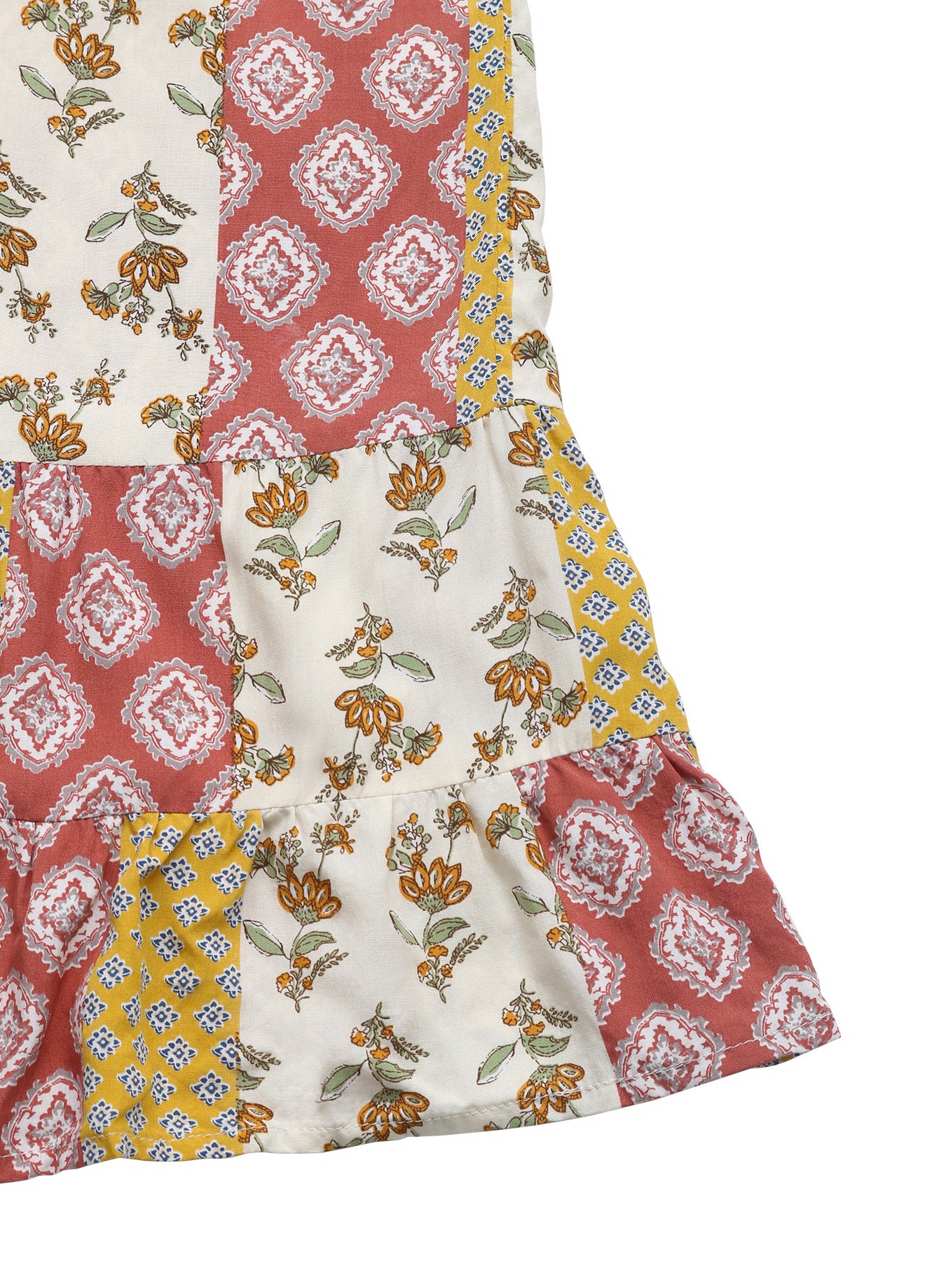 Summer New Bohemian Style Printed Retro Style High Waist One-piece Trousers For Women