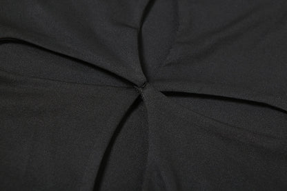 Women's Fashion Sleeveless Solid Color Hollow Design Sheath Dress