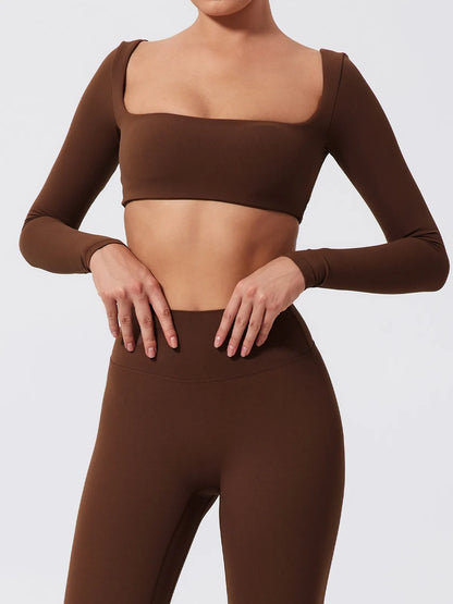 Fitness Sports Suits - Seamless Stretch Fitness Matching Set for Indoors & Outdoors