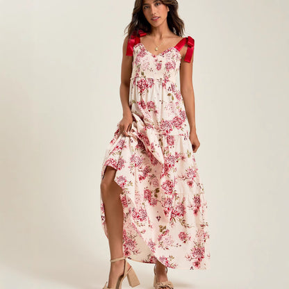 A-Line Dresses - French Stringy Selvedge Lace-up Cake Dress