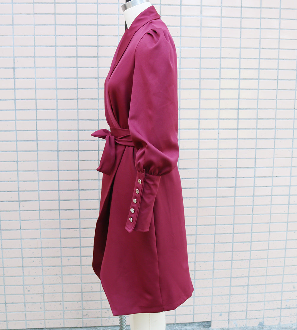 Long Sleeve Commuter Office Dress Women