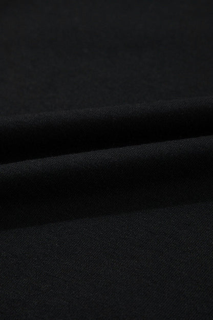 Blouses & Shirts - Black Puff Sleeve Blouse for Everyday Style