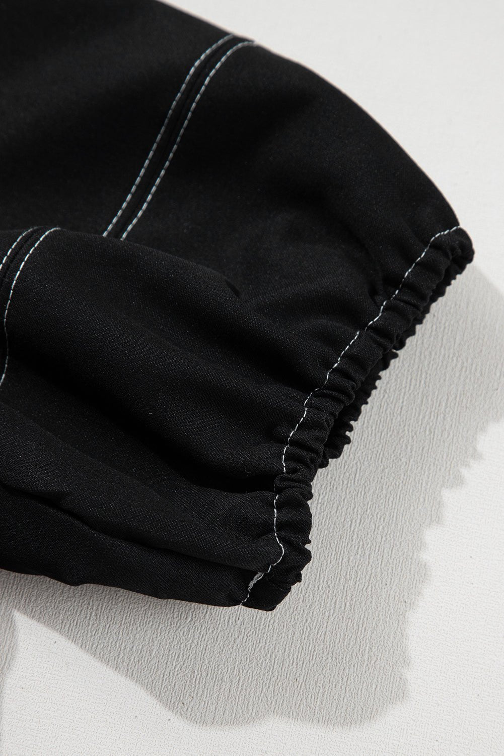 Blouses & Shirts - Black Puff Sleeve Blouse for Everyday Style