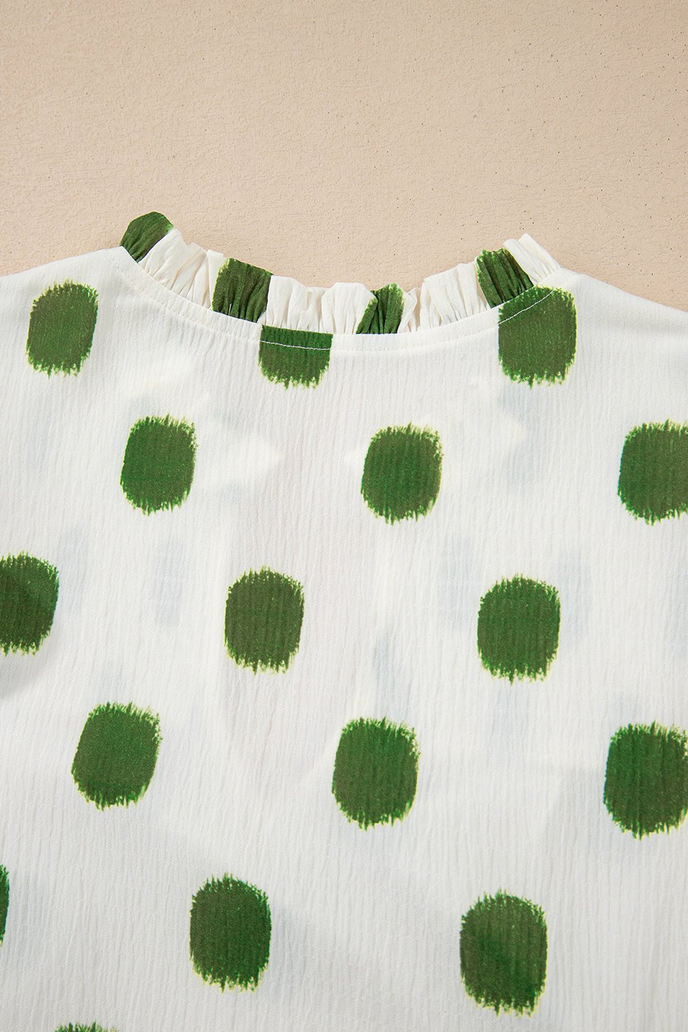 Blouses & Shirts - Casual Polka Dot Top for Everyday Wear