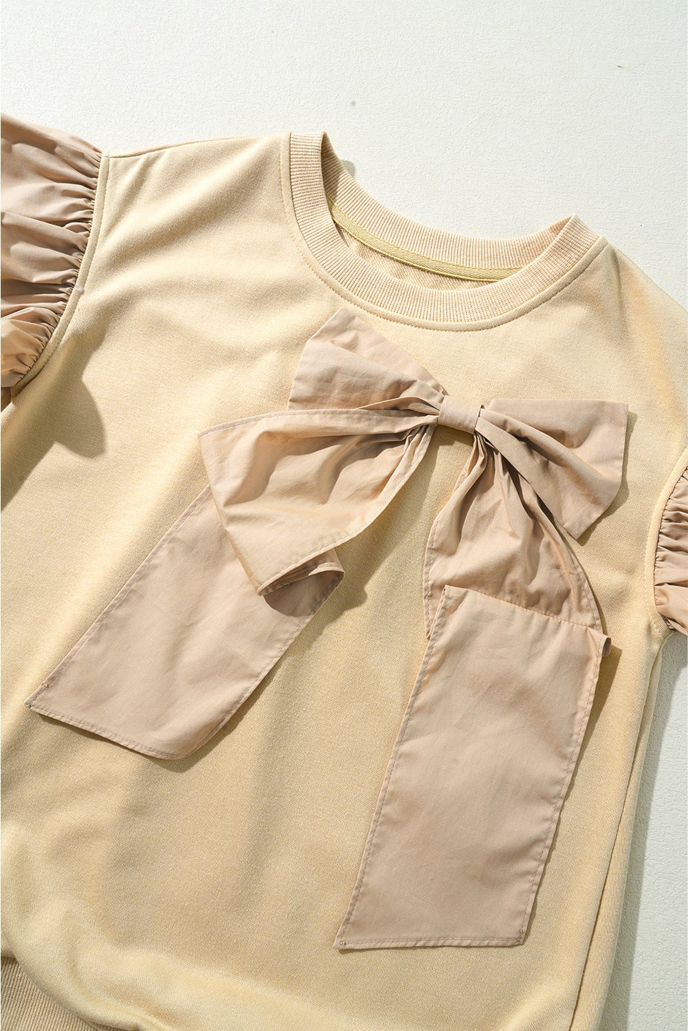 Blouses & Shirts - Casual Bow Front Top for Women