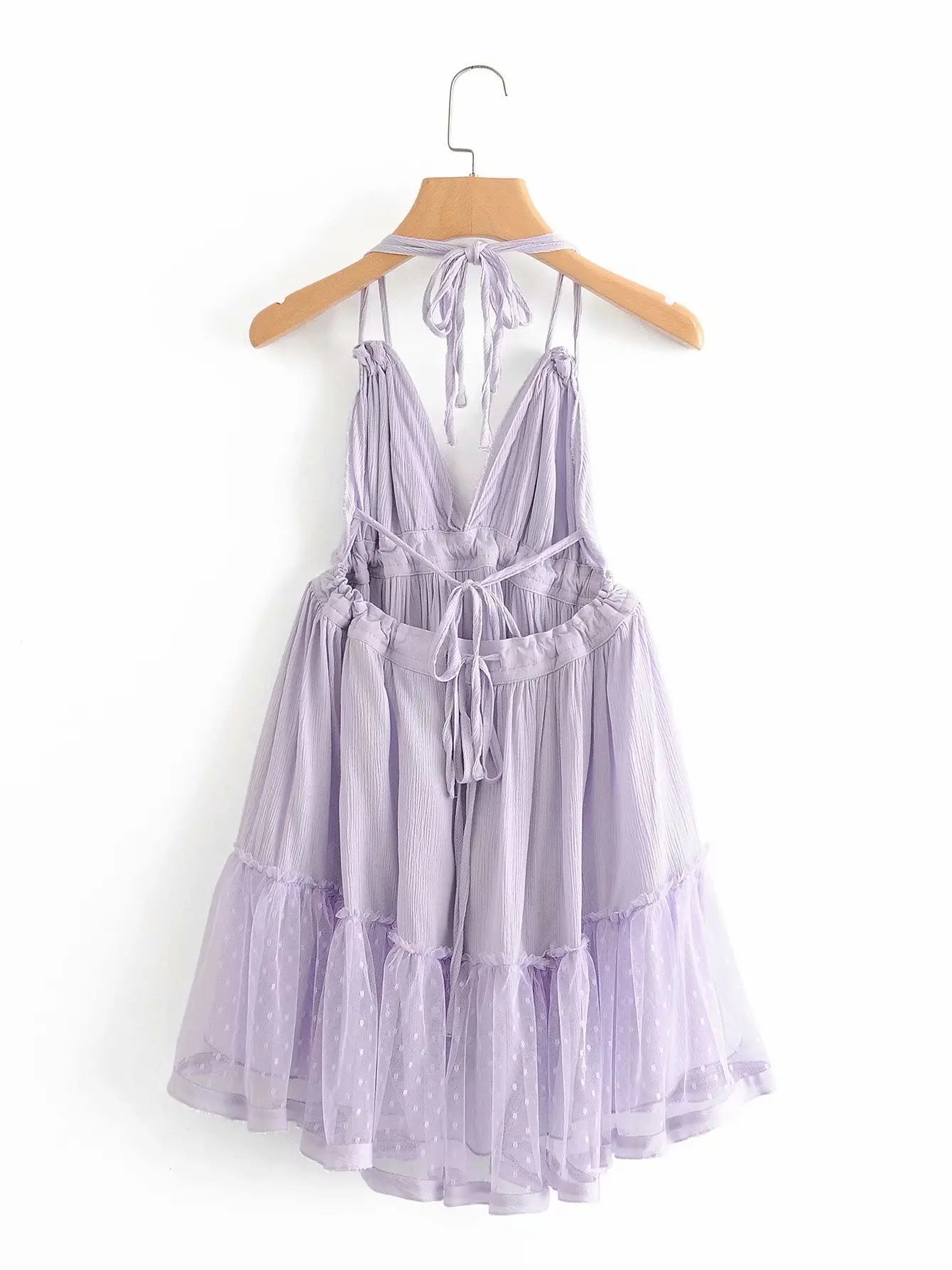 Cami Dresses - Summer Halter Neck Empire Dress for Festive Occasions