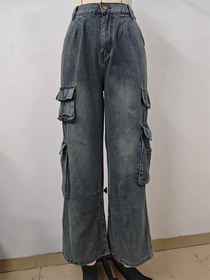 Explorer's Essential Moderne Denim-Cargohose