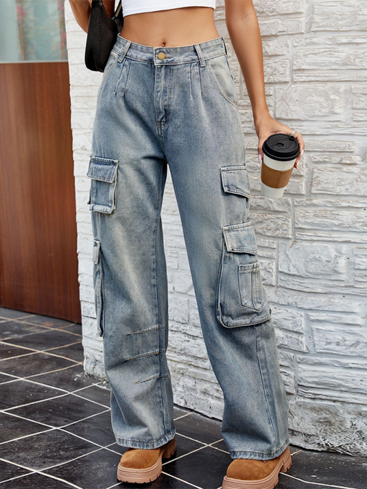 Explorer's Essential Moderne Denim-Cargohose