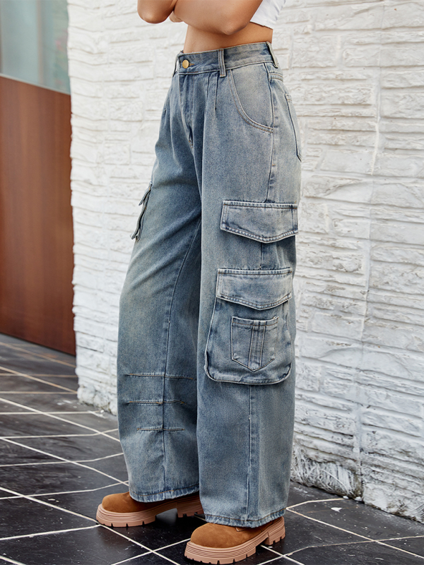 Explorer's Essential Moderne Denim-Cargohose