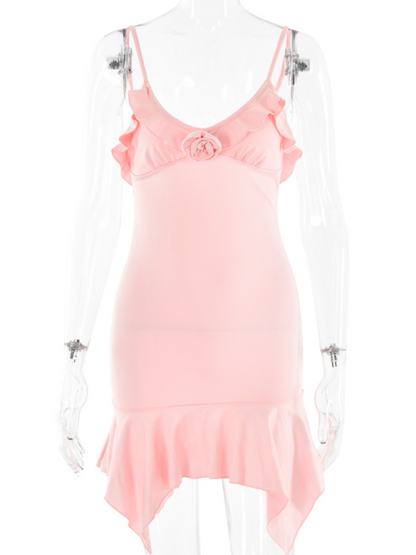 Clubbing Dresses- Summer Romance Ruffled Mini Dress- - Pekosa Women Fashion