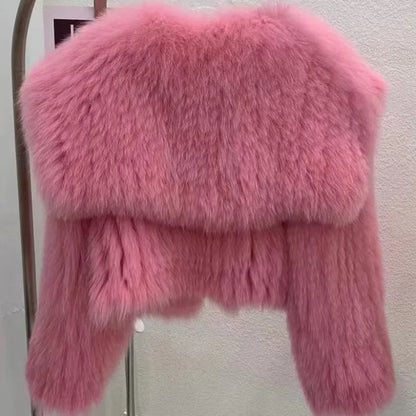 Coats - Women’s Luxurious Faux Fur Jacket for Winter Nights