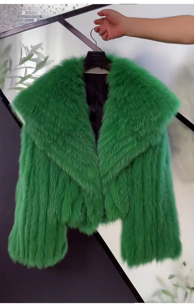 Coats - Women’s Luxurious Faux Fur Jacket for Winter Nights