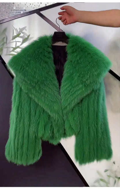 Coats - Women’s Luxurious Faux Fur Jacket for Winter Nights