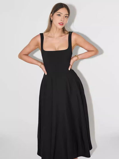 Cocktail Dresses - Classic Fit and Flare Cocktail Dress in Tea Length