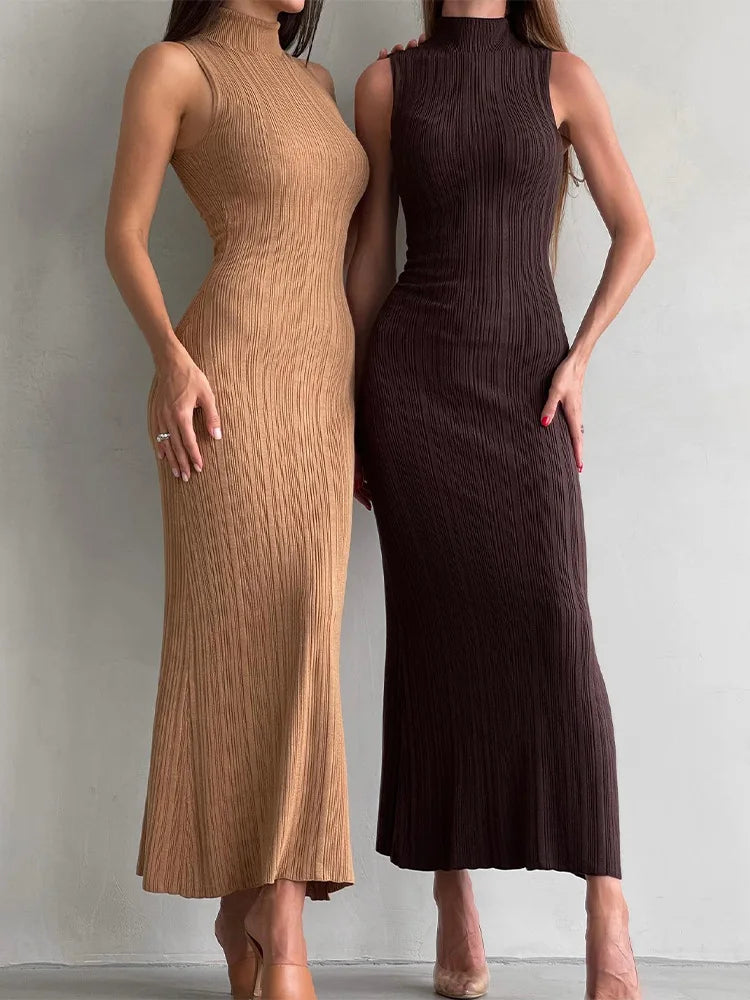 Cocktail Dresses- Elegant Form-Fitting Dress for Versatile Occasions- - Pekosa Women Fashion