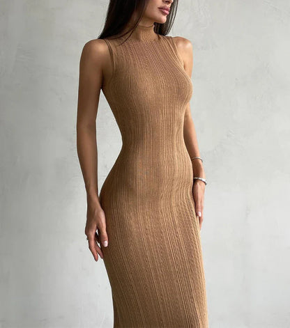 Cocktail Dresses- Elegant Form-Fitting Dress for Versatile Occasions- - Pekosa Women Fashion