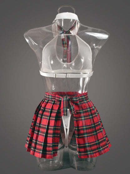 Cosplay - Custom Gingham Sexy Lingerie Garter Set for Women