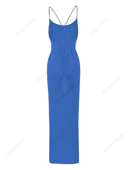 Cover up - Crochet Knit Beach Dress for Tropical Escapes
