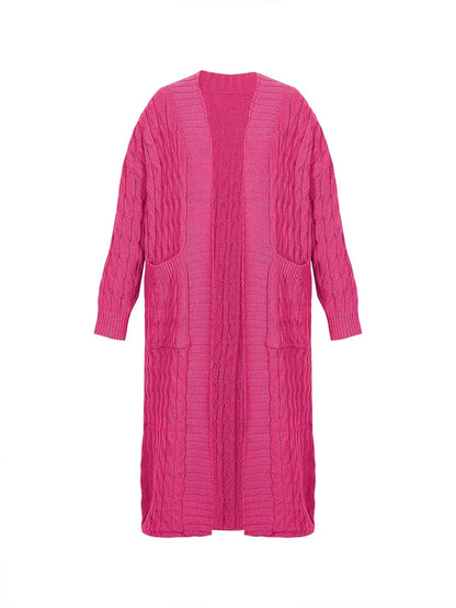 Duster Cardigans- Women Longline Duster Cardigan for Winter- - Chuzko Women Clothing