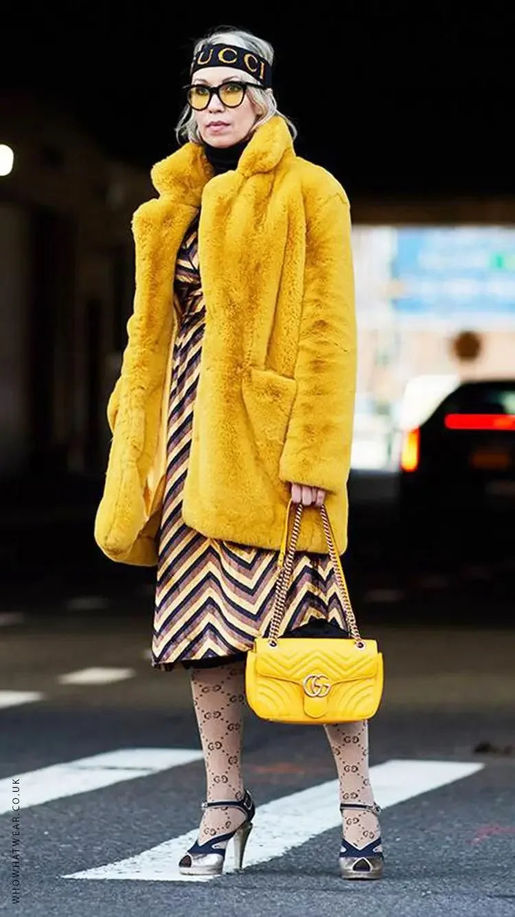 Faux Fur Coats - Vibrant Women's Faux Fur Coat for Stylish Winter Warmth
