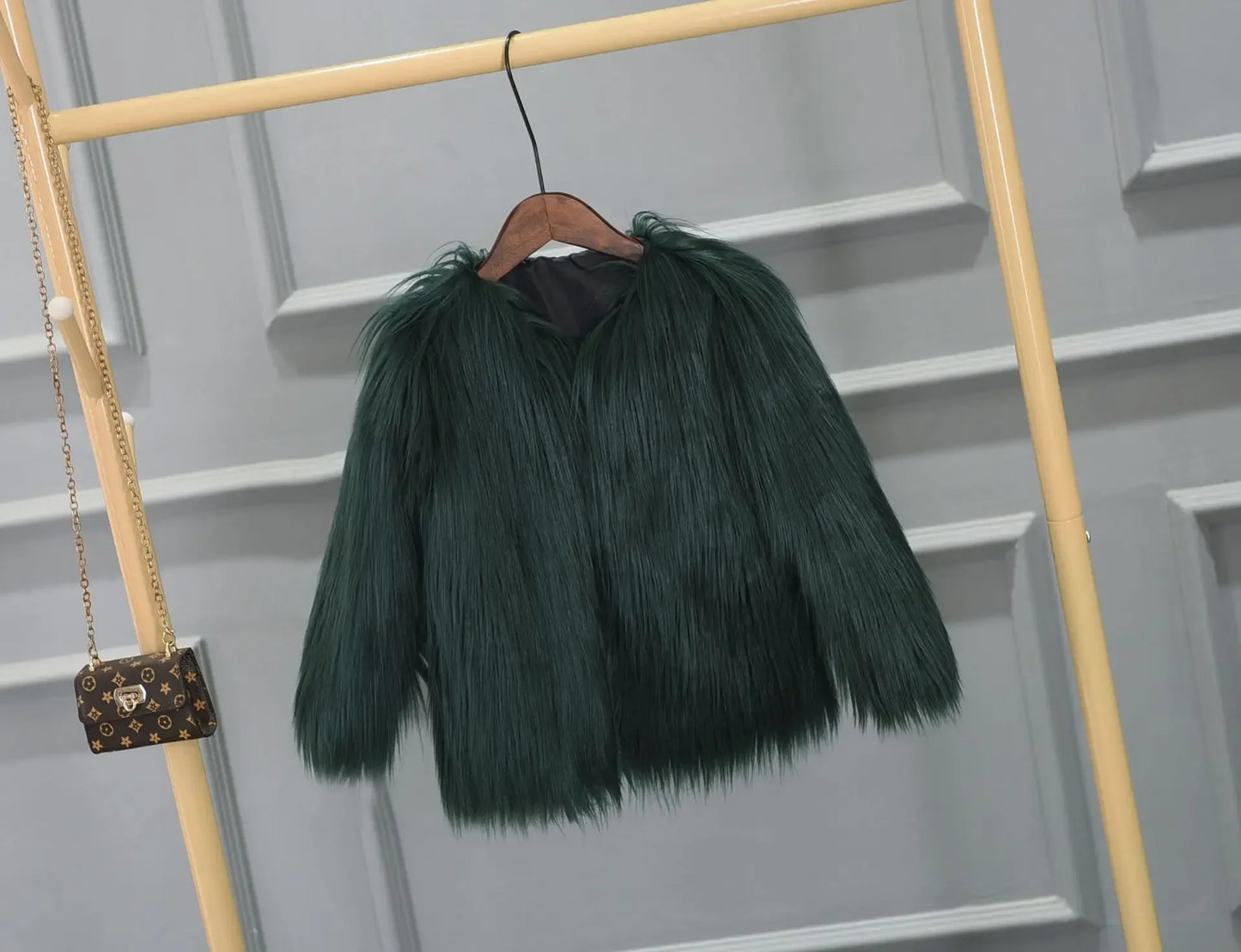 Faux Fur Jackets - Women’s Fancy Faux Fur Coat - Thick Warm Jacket