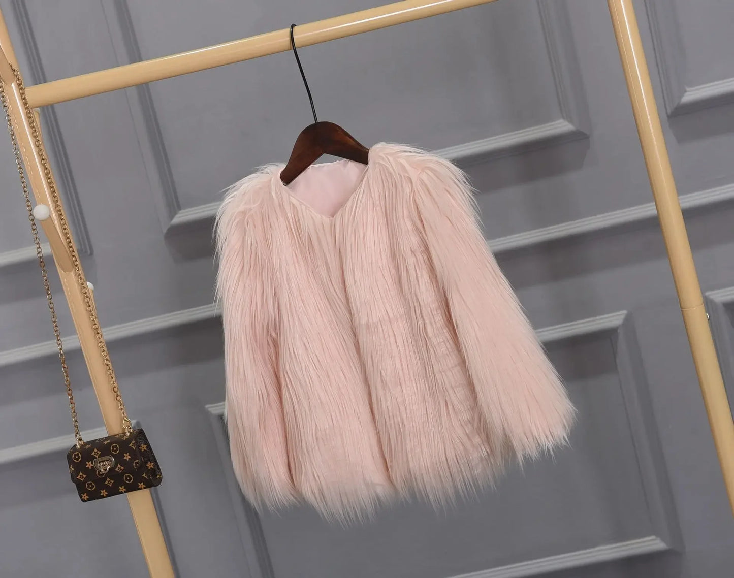 Faux Fur Jackets - Women’s Fancy Faux Fur Coat - Thick Warm Jacket