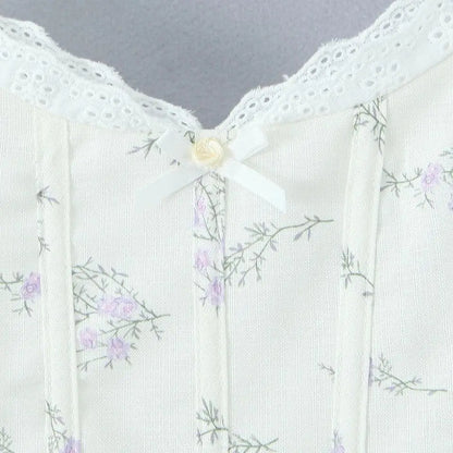 Fit and Flare Dresses - V-Neck Lace-Up Corset Dress for Summer Cocktails