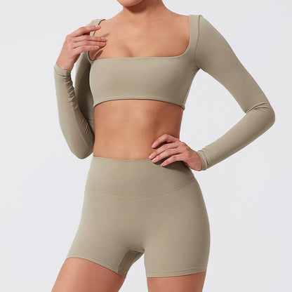Fitness Sports Suits - Seamless Stretch Fitness Matching Set for Indoors & Outdoors