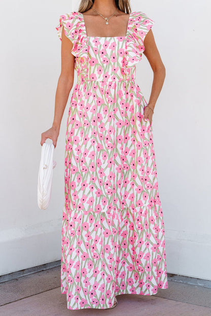 Floral Dresses - Floral Maxi Summer Dress - Perfect for Daytime Events