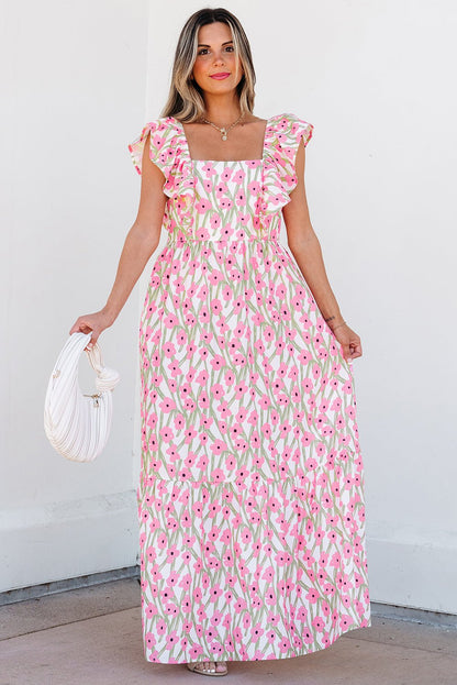 Floral Dresses - Floral Maxi Summer Dress - Perfect for Daytime Events