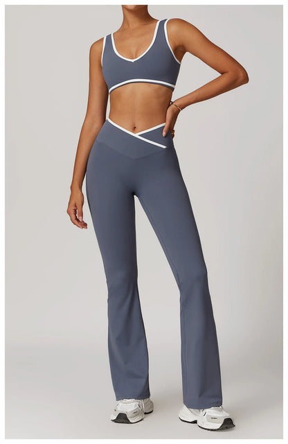 Gym Outfits - Quick-Dry Athletic Sets for Yoga 2 Piece Gym Style Outfit