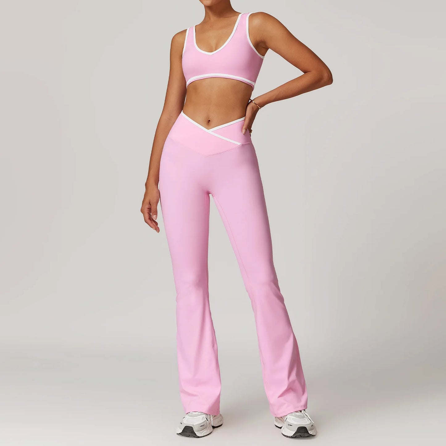 Gym Outfits - Quick-Dry Athletic Sets for Yoga 2 Piece Gym Style Outfit