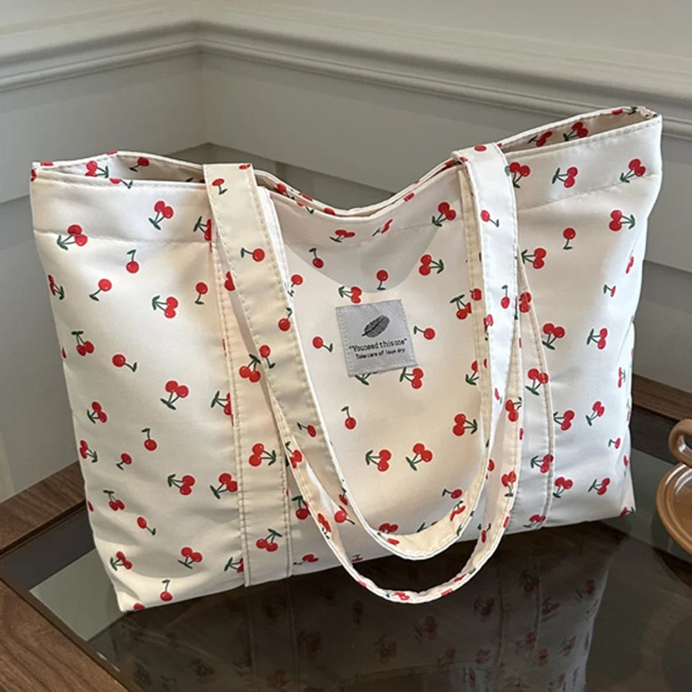 HandBags - Cherry Print Shoulder Bag