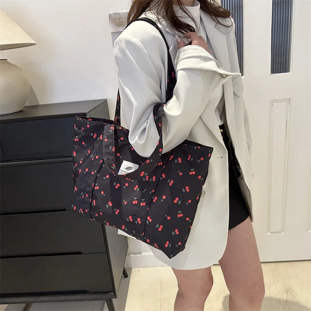 HandBags - Cherry Print Shoulder Bag