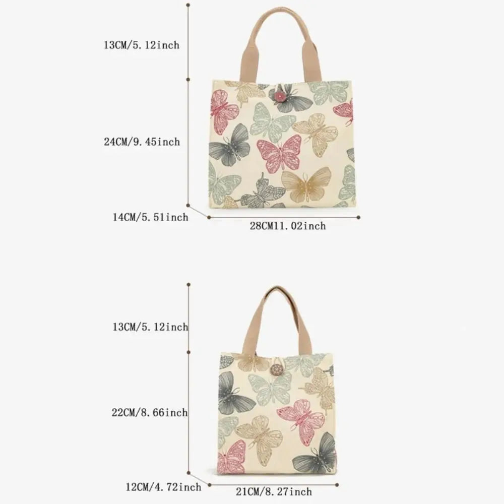 HandBags - Daily Butterfly Print Handbag | Versatile & Durable