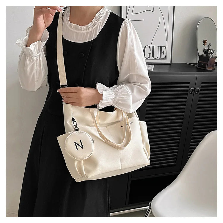 HandBags - Daily Shoulder Bag with Crossbody Function & Coin Purse