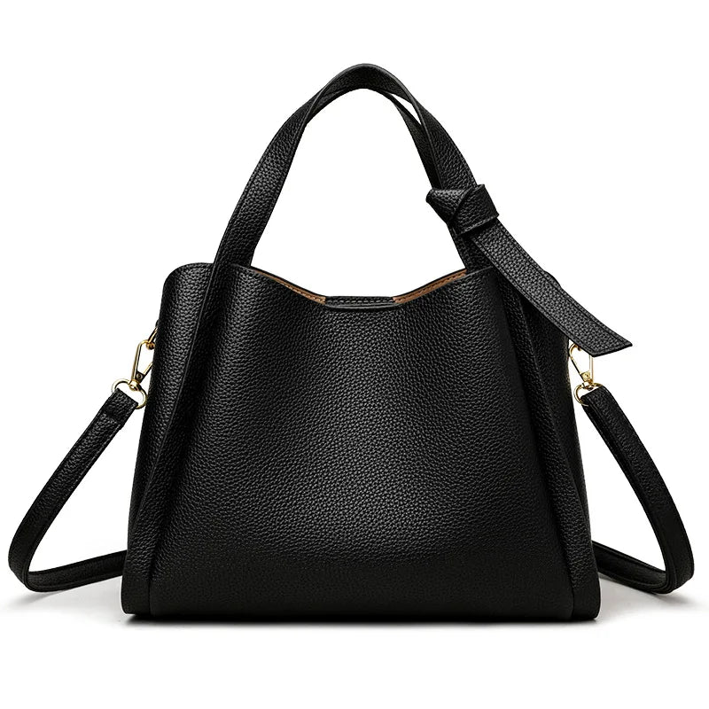 Handbags- Multi-Purpose Handbag Faux Leather Tote Bag for Work & Leisure- - Pekosa Women Fashion