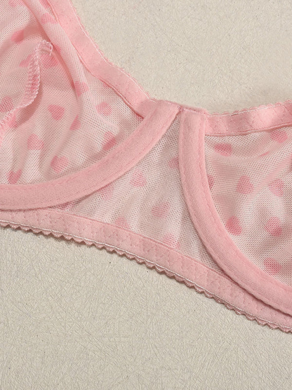 Lingerie - Elegant Mesh Lingerie Set for Romantic Celebrations